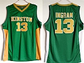 Kingston #13 Brandon Ingram Green High Scool Basketball Jersey,baseball caps,new era cap wholesale,wholesale hats